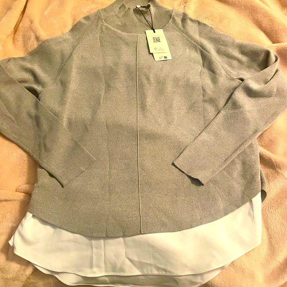 NWT Ted Baker gray mockable knit jumper size 2 - Picture 1 of 5